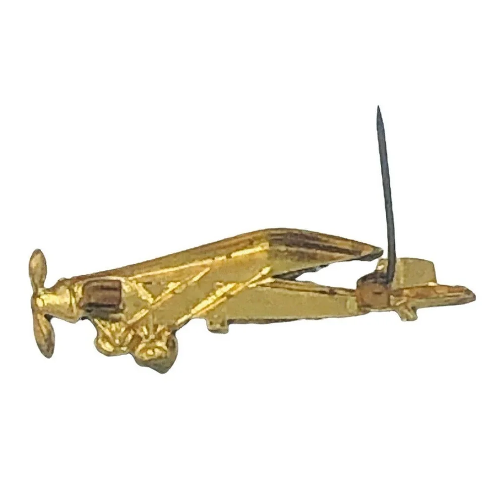 Spirit of St Louis Airplane Aviation Rotary Engine Taildragger Pin Metal Brooch